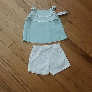 Carter's set of short & top sz 6 months